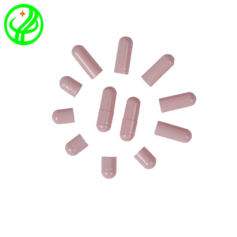 Pink Gelatin capsule