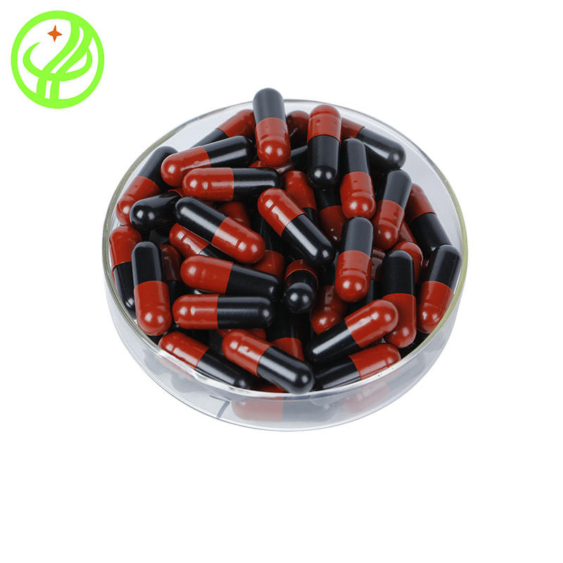 Red and black HPMC capsule