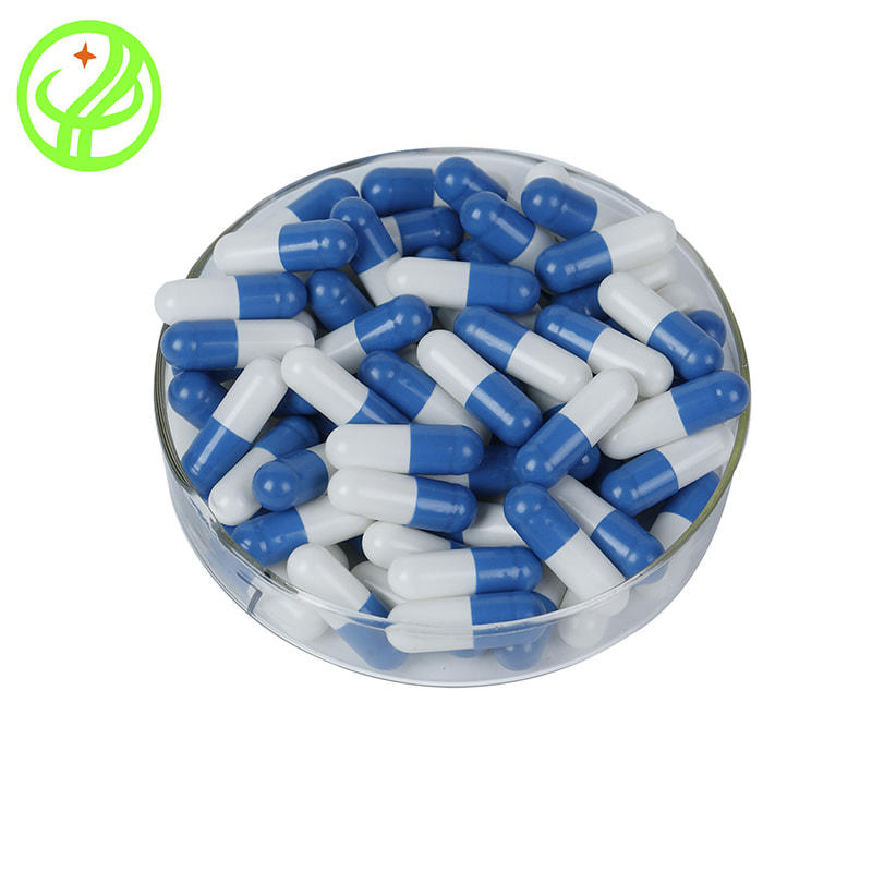 white and blue HPMC capsule