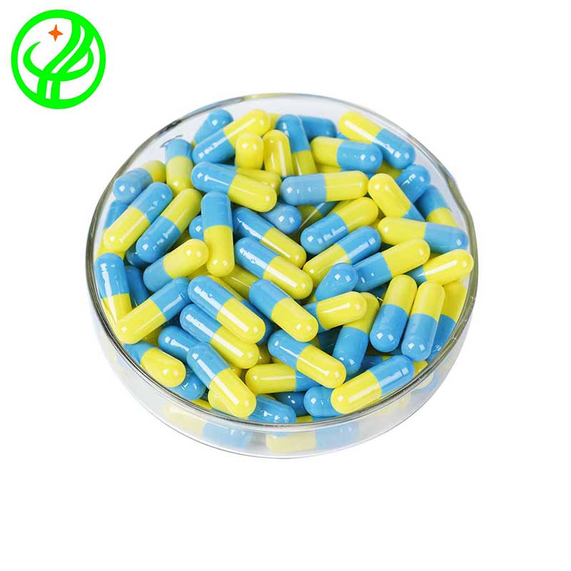 Blue yellow HALAL Capsule