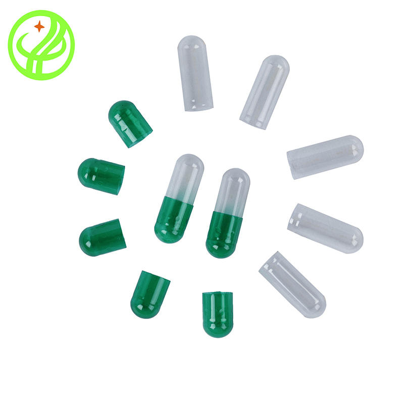 Green Transparent  Gelatin capsule