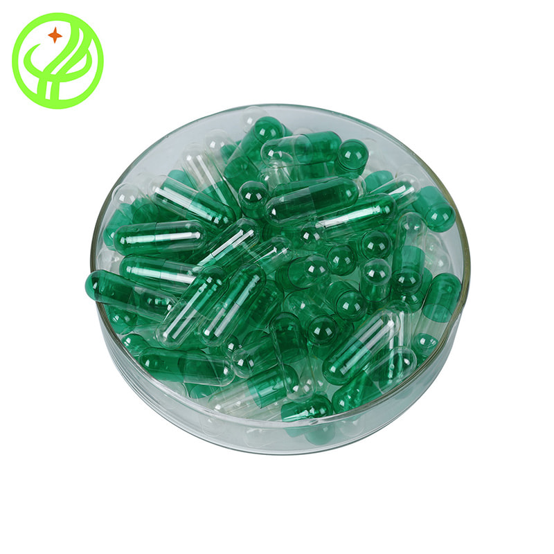Green Transparent  HALAL Capsule