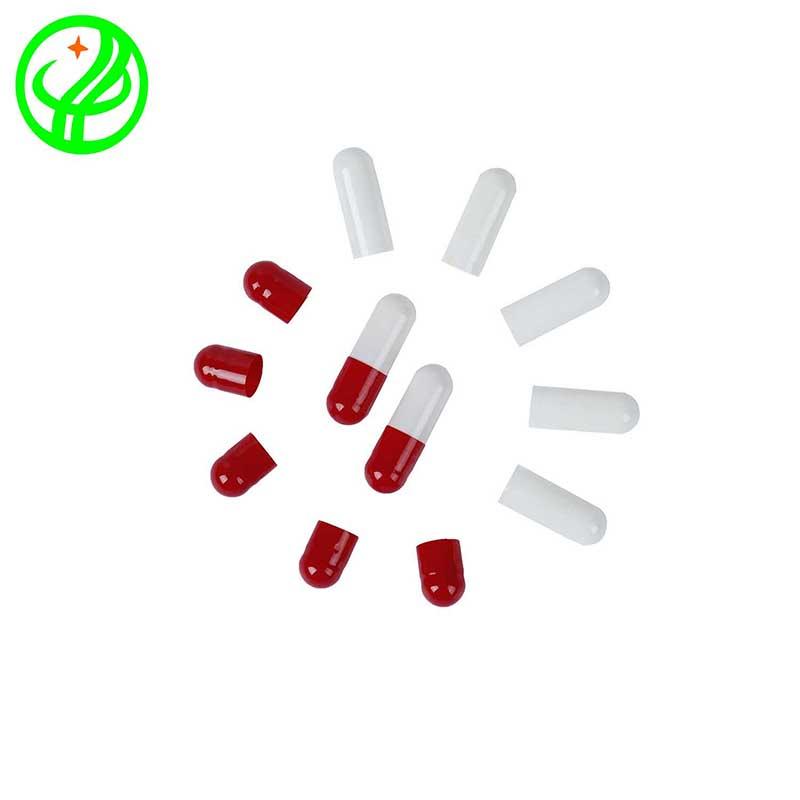 red white-2 Gelatin capsule