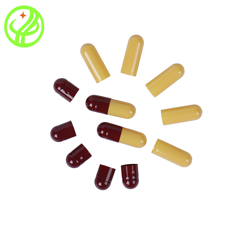 Red Yellow 2 Gelatin capsule
