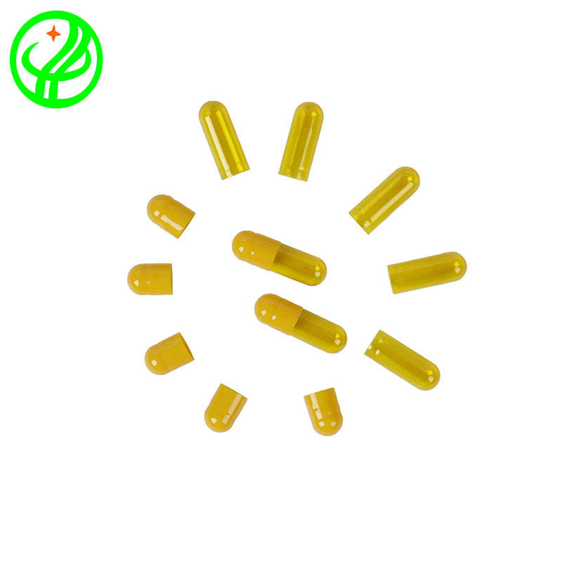 Yellow transparent Gelatin capsule