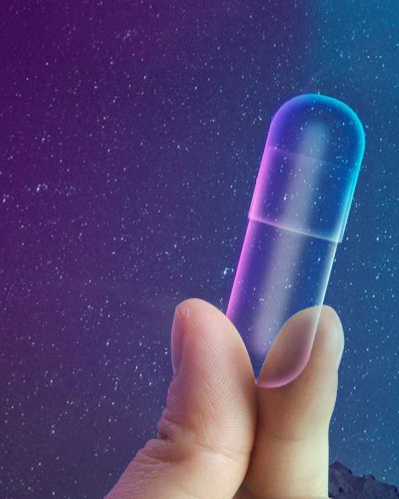 Can transparent empty capsules be used for experimental drug delivery?
